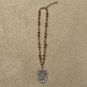 Vintage Filigree Pendant Necklace